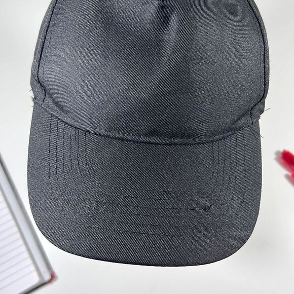 Baseball Cap w/ Hook & Loop Closure. Black. OSFM - Picture 5 of 6